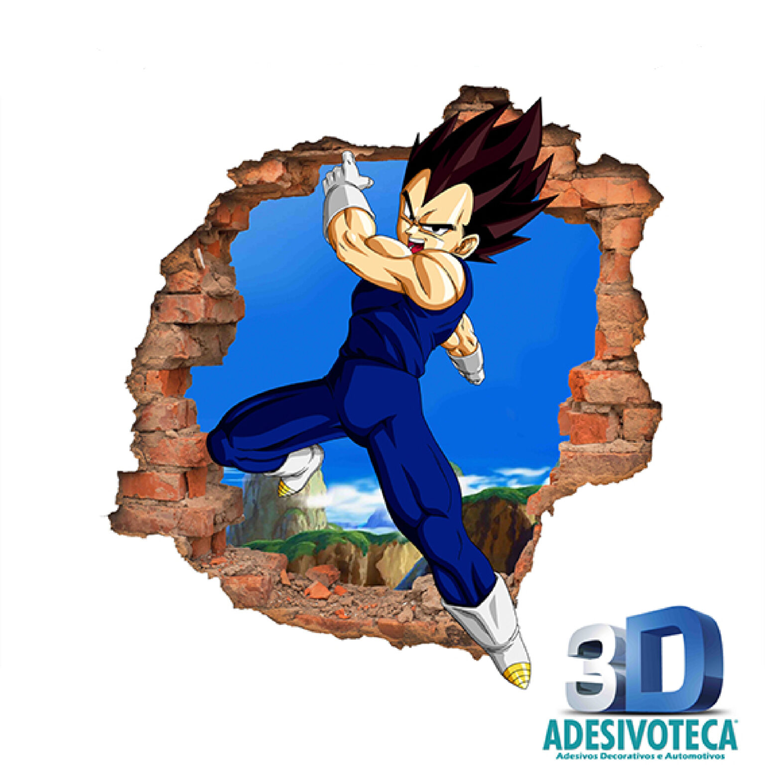 Buraco 3D Dragon Ball - Vegeta EM PROMOÇÃO!